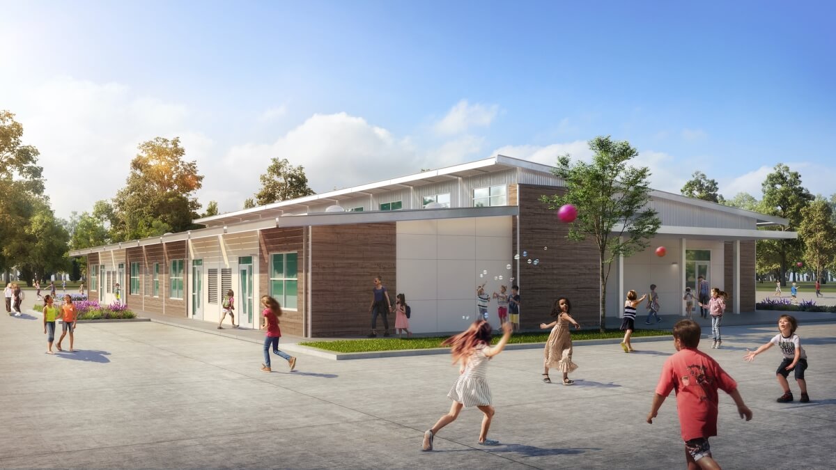 Murray Elementary’s Custom Modular Campus Design Delivers Two-Story Style in a One-Story Building