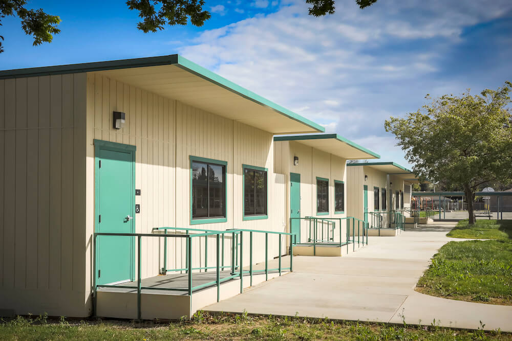 AMS pre-built new school building