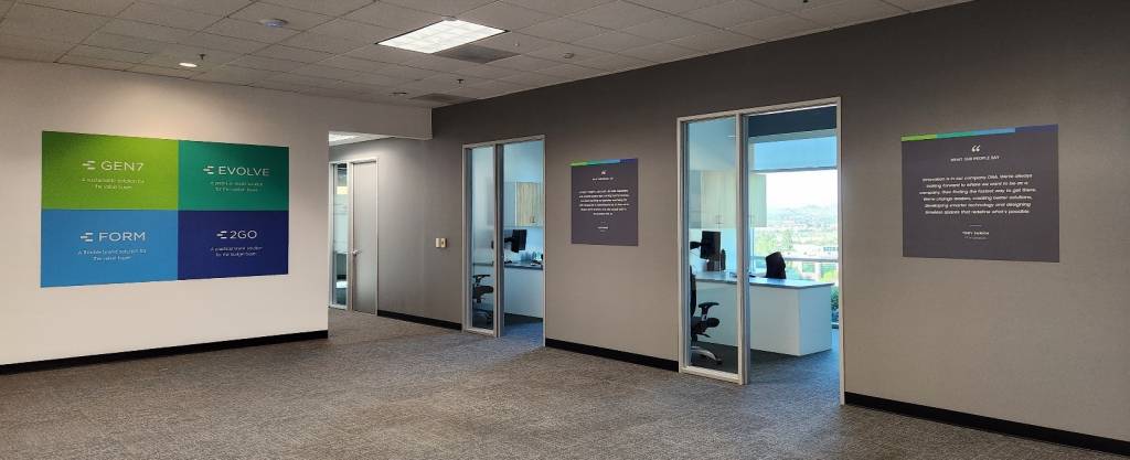 Interior hall of AMS Southern California office building