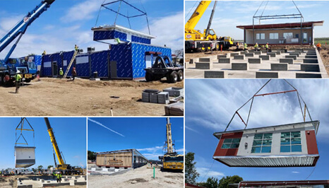 collage of construction projects 