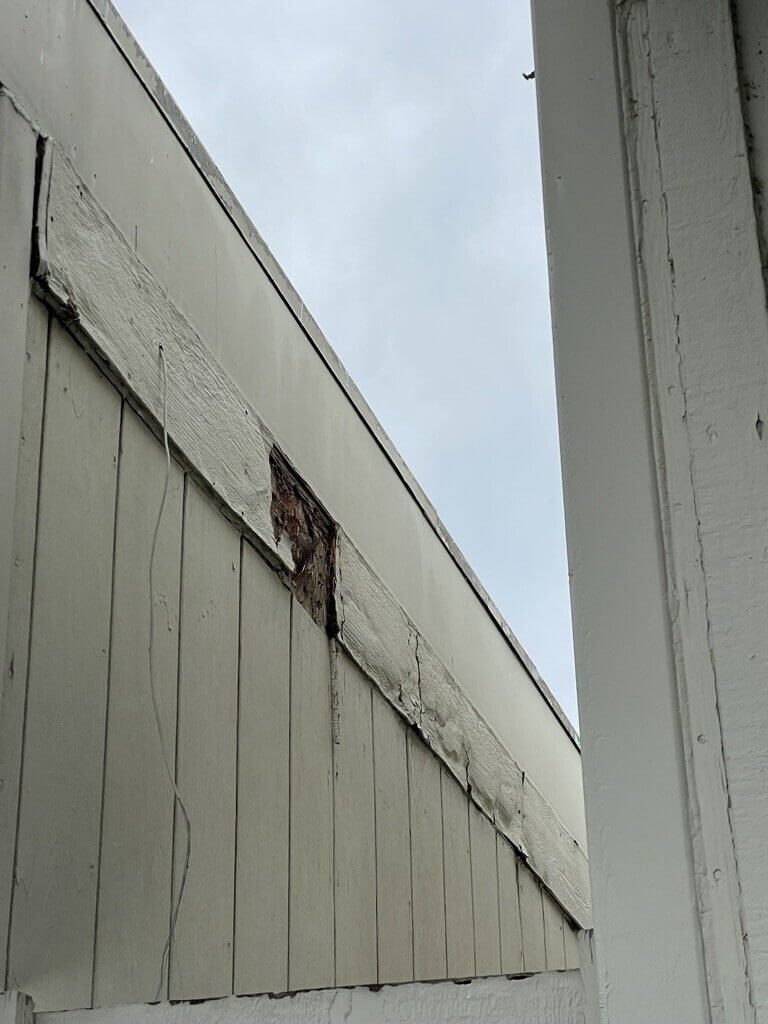 Exposed Steel on building 